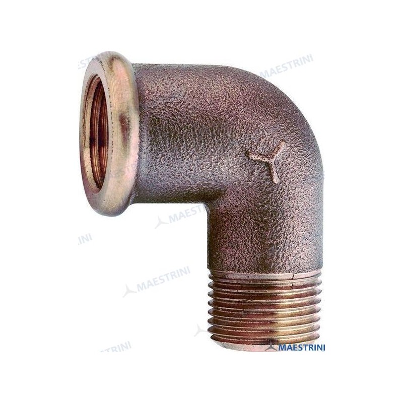 CODO MACHO/HEMBRA 90º BRONCE 1 1/2