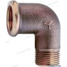 MÄNNLICHER/WEIBLICHER ELLENBOGEN 90º BRONZE 1 1/2