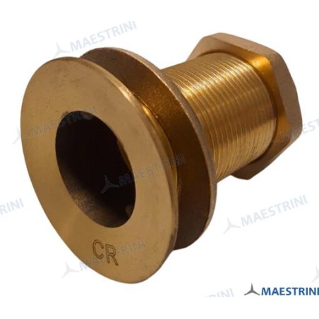 THROUGH HULL 1''1/4 IN CR BRASS