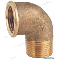 BRASS ELBOW 90º M.H. 2'' CR BRASS