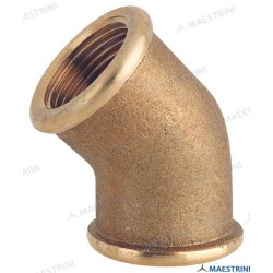 MESSINGBOGEN 45° H.H. 3/4'' CR MESSING