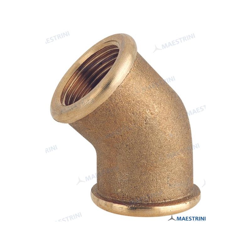 MESSINGBOGEN 45° H.H. 3/4'' CR MESSING