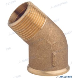 BRASS ELBOW 45º M.H. 2'' CR BRASS
