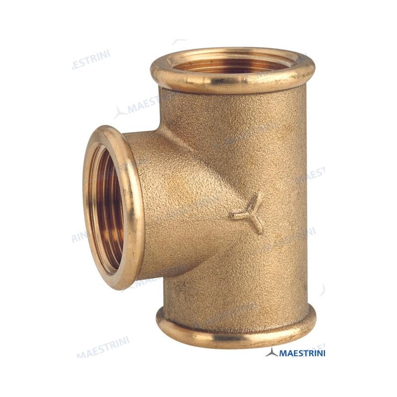 T-STÜCK 3/4'' H.H.H. AUS CR-MESSING