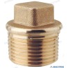 SQUARE THREAD CAP 1/2'' M. BRASS CR