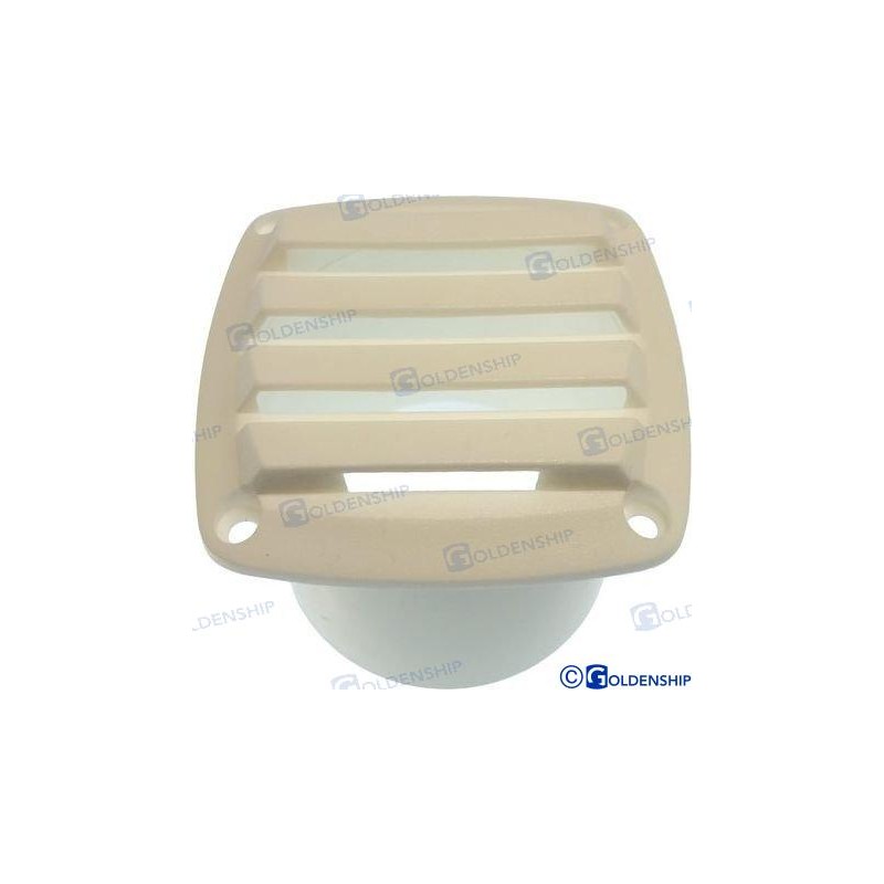 REJILLA VENT. ABS 85X85 /TUBO 3 BLANCA