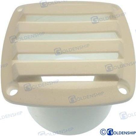 REJILLA VENT. ABS 85X85 /TUBO 3 BLANCA