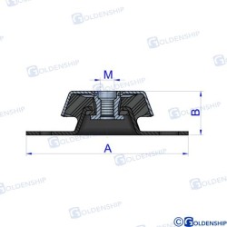 SOPORTE ANTIVIBRATORIO 12MM (95 KG)