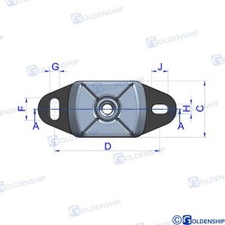 SOPORTE ANTIVIBRATORIO 12MM (95 KG)
