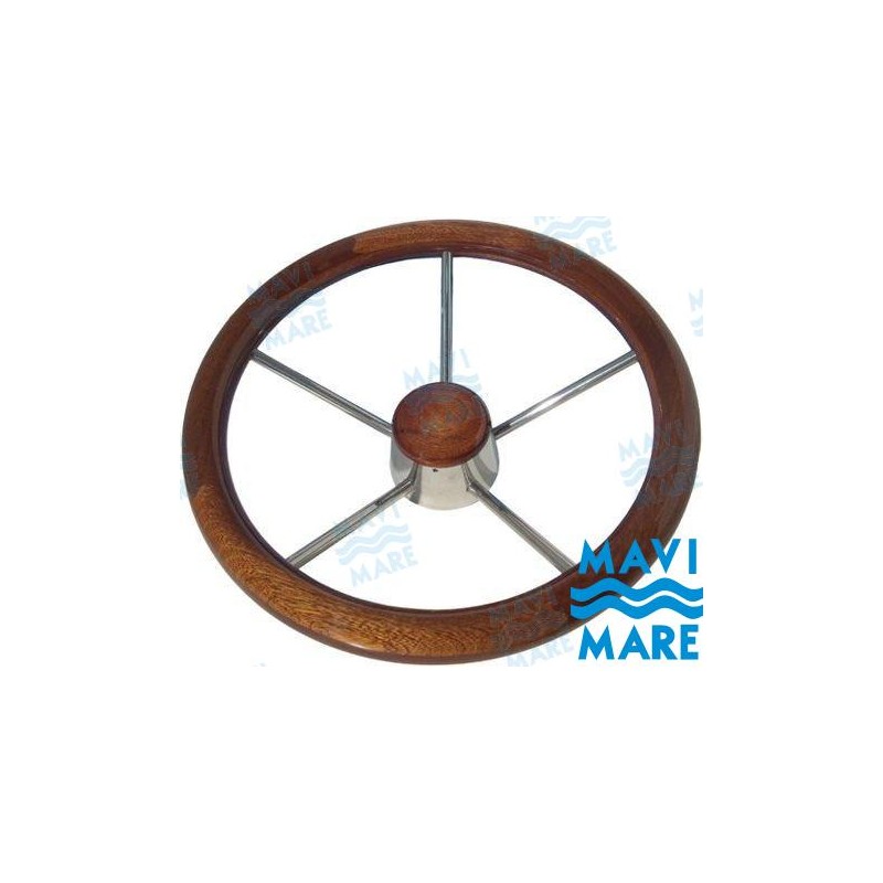 VOLANTE INOX-MADERA 350