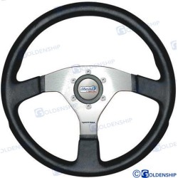MARINE STEERING WHEEL 350MM BLACK