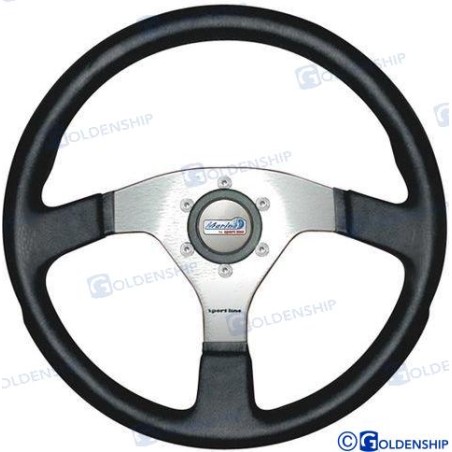 MARINE STEERING WHEEL 350MM BLACK