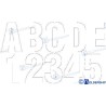 KIT NUMEROS Y LETRAS BLANCO