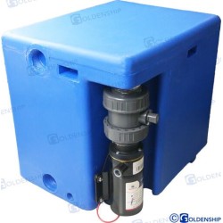 BLACK AGED TANK 56L W/MACERATOR 24V