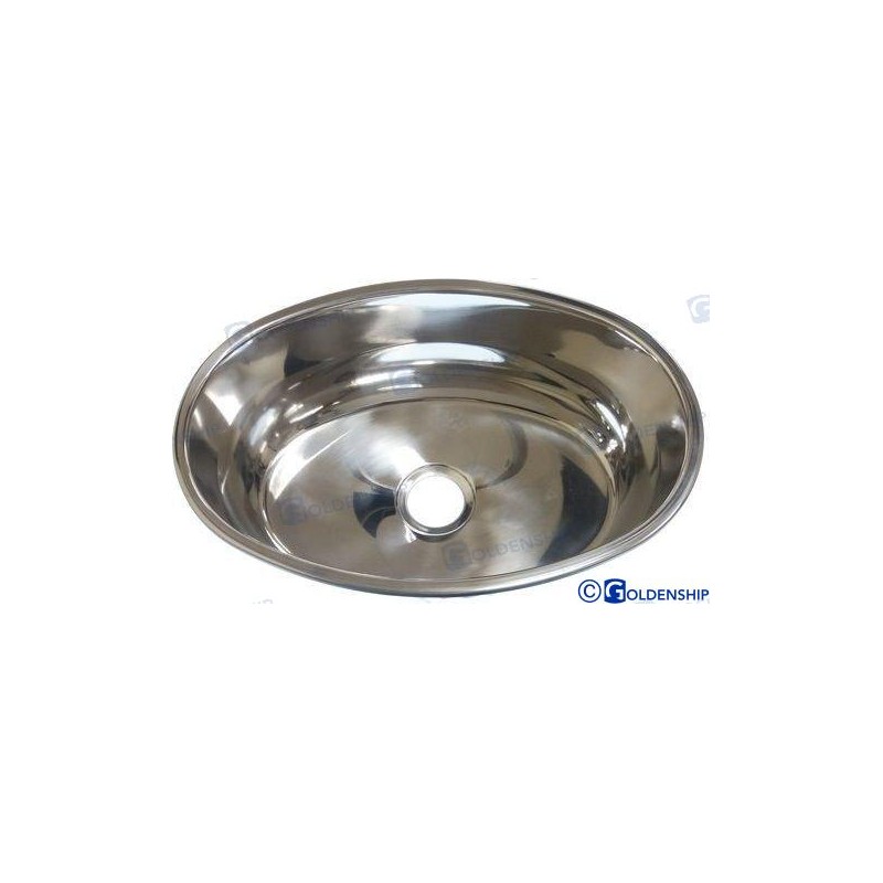 FREGADERO OVAL C/DESAGÜE - EXT. 265X390