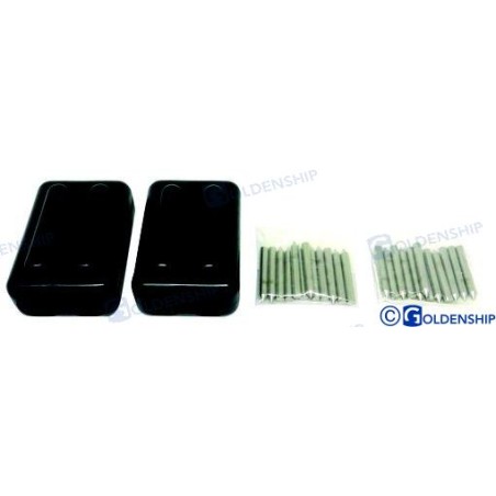 PAR MORDAZAS CABOS EZ-SPLICE NEGRO 14/