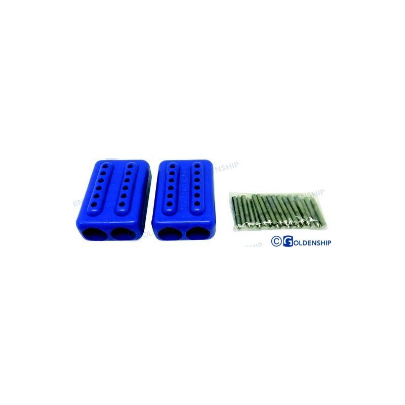PAR MORDAZAS CABOS EZ-SPLICE AZUL 14/1