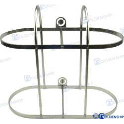 SOPORTE 2 DEFENSAS INOX 2X20 CM