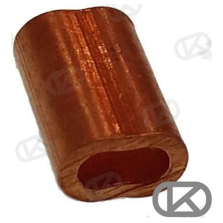 CASQUILLO BRONCE P/CABLE 5 MM (25)