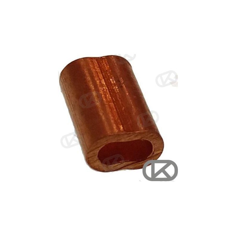 CASQUILLO BRONCE P/CABLE 8MM. (2)