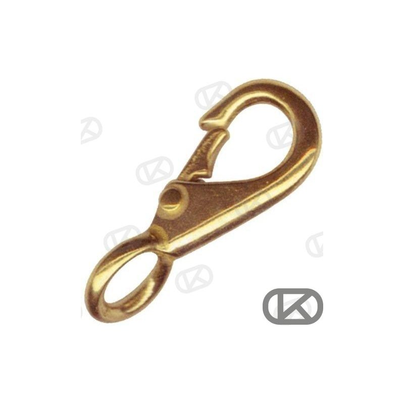 MOSQUETON BRONCE FIJO 82MM.