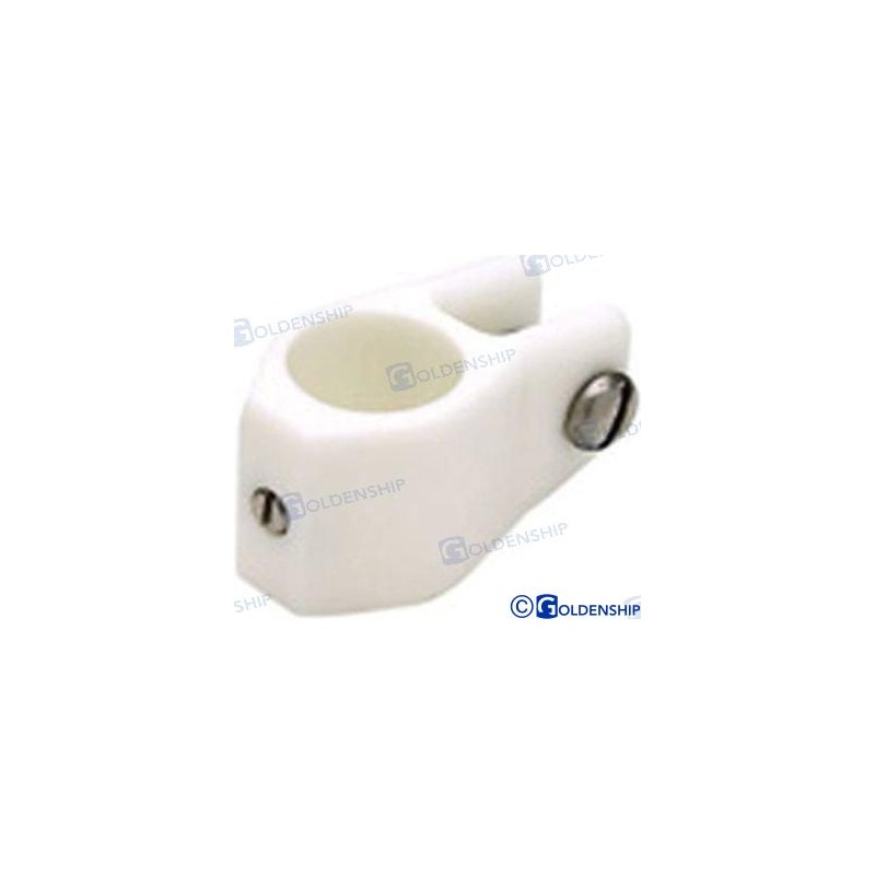 ABRAZADERA TOLDO NYLON BLANCO 19 MM (2)