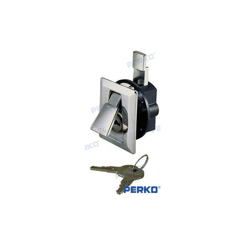 CERRADURA PERKO ZINC CROM.