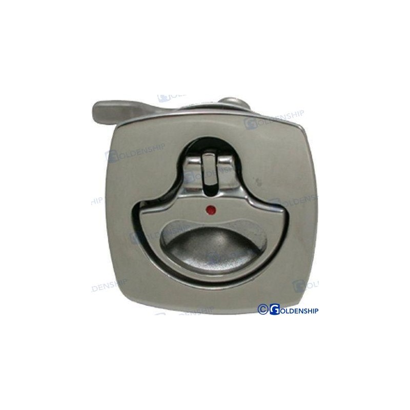 TIRADOR INOX CUADRADO C/LLAVE 63X63