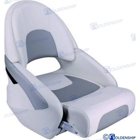ASIENTO PIEL BLANCO/GRIS