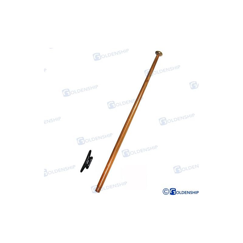 Fahnenmast aus Holz, 60 cm.
