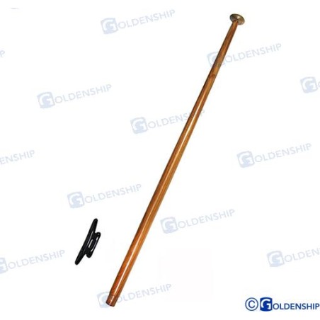 Fahnenmast aus Holz, 60 cm.