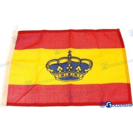BANDERA ESPAÑOLA 20X30 C/CORONA