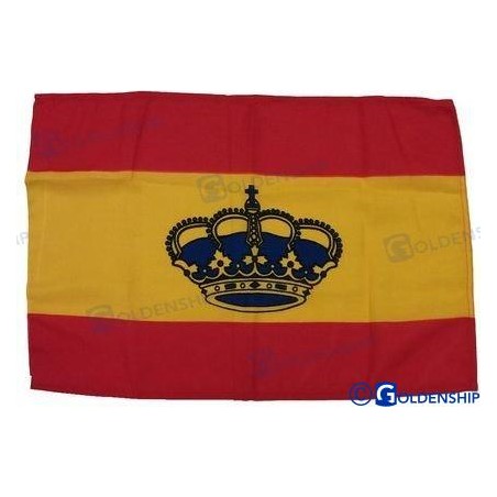 BANDERA ESPAÑOLA 30X45 C/CORONA