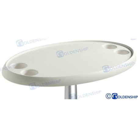 MESA OVAL BLANCA 762 X 457 MM
