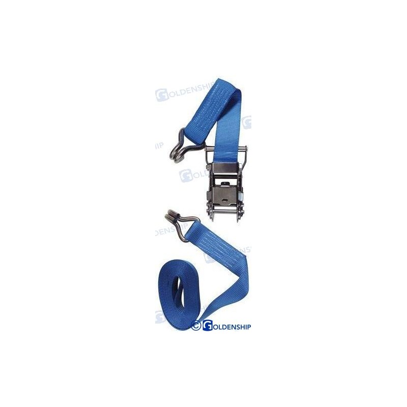 CINCHA DE AMARRE INOX 1,5 - AZUL - 6 M