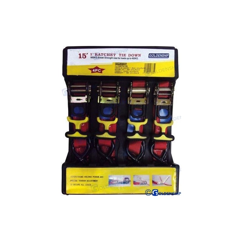 CINCHA AMARRE 1 - ROJO - 4,5 M (4)