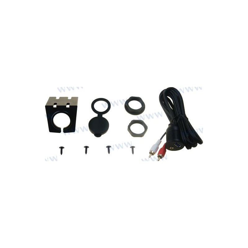 BASE ESTANCA USB Y 3,5MM EXTENSION KAKMLC CONTROL REMOTO PARA LED 2-53 AC 0.2 52.88 25.0