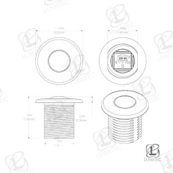 LUZ DE CORTESIA NEWT AZUL LED