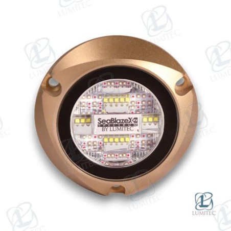 LUZ SUBMARINA BRONCE BLANCA/AZUL