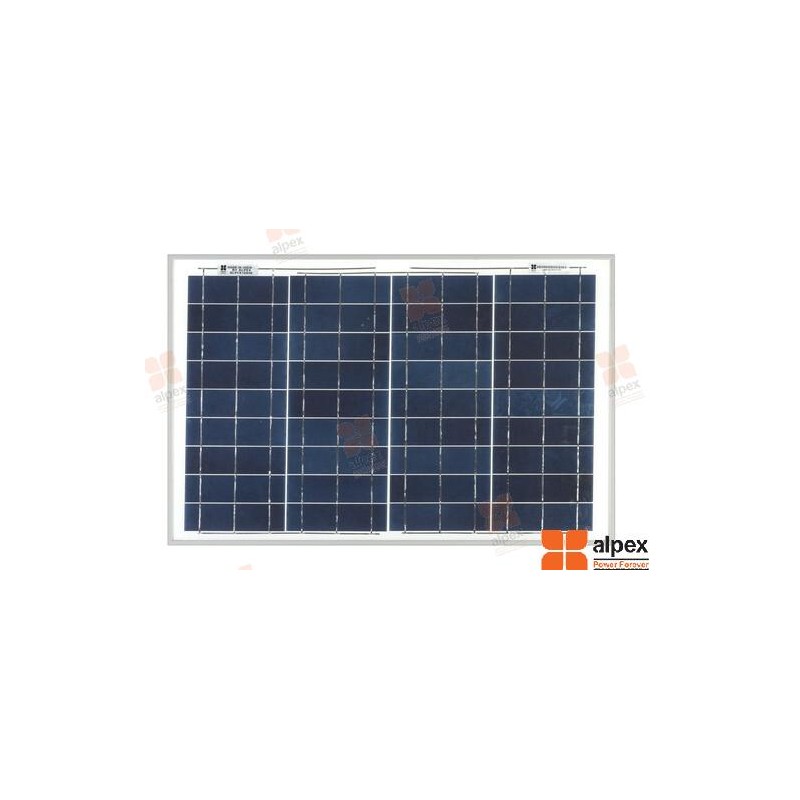 ALPEX 40W POLYCRYSTALLINE SOLAR PANEL