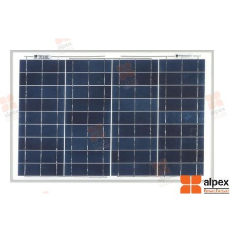 ALPEX 40W POLYCRYSTALLINE SOLAR PANEL