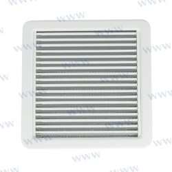 BLACK FILTER RETURN GRILL. PLAST. 10X10