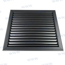 MATTSCHWARZES FILTERRÜCKLAUFGITTER 12X12