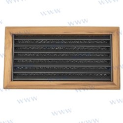 RÜCKLAUFGITTER AUS TEAK 12X6