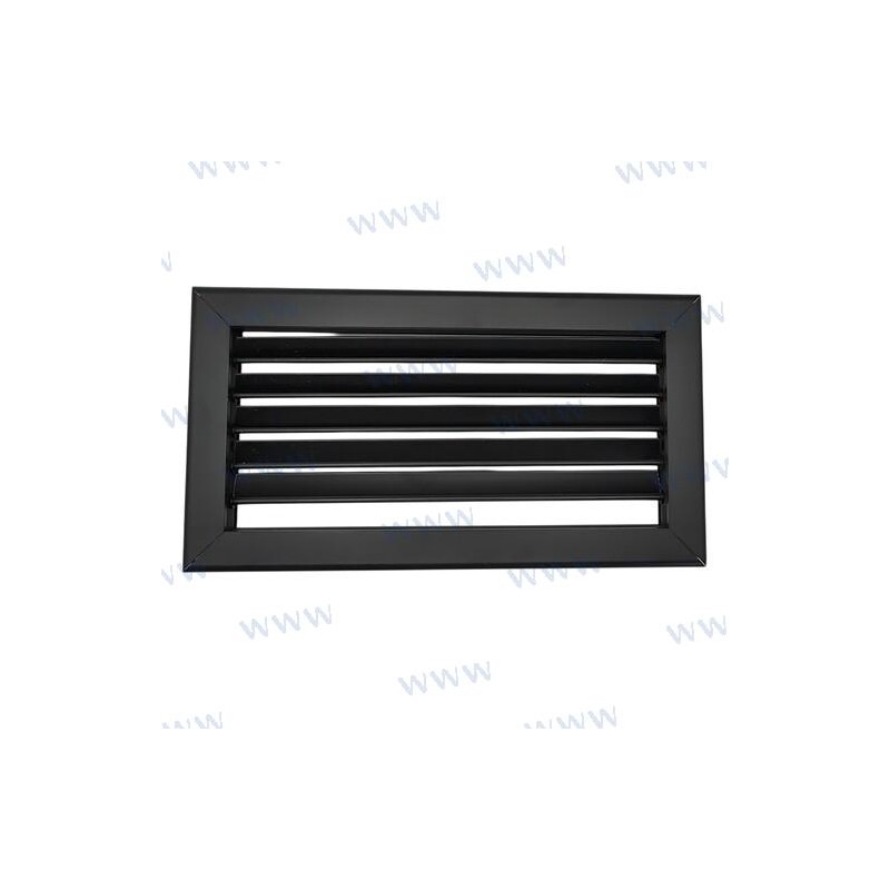 REJILLA ALU NEGRO MATE 10X5