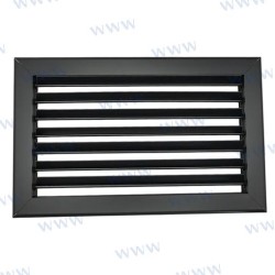 REJILLA ALU NEGRO MATE 10X6