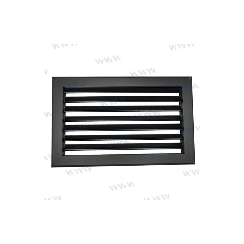 REJILLA ALU NEGRO MATE 10X6