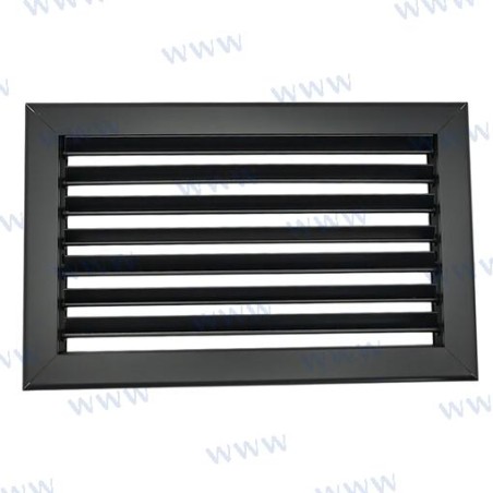 REJILLA ALU NEGRO MATE 10X6