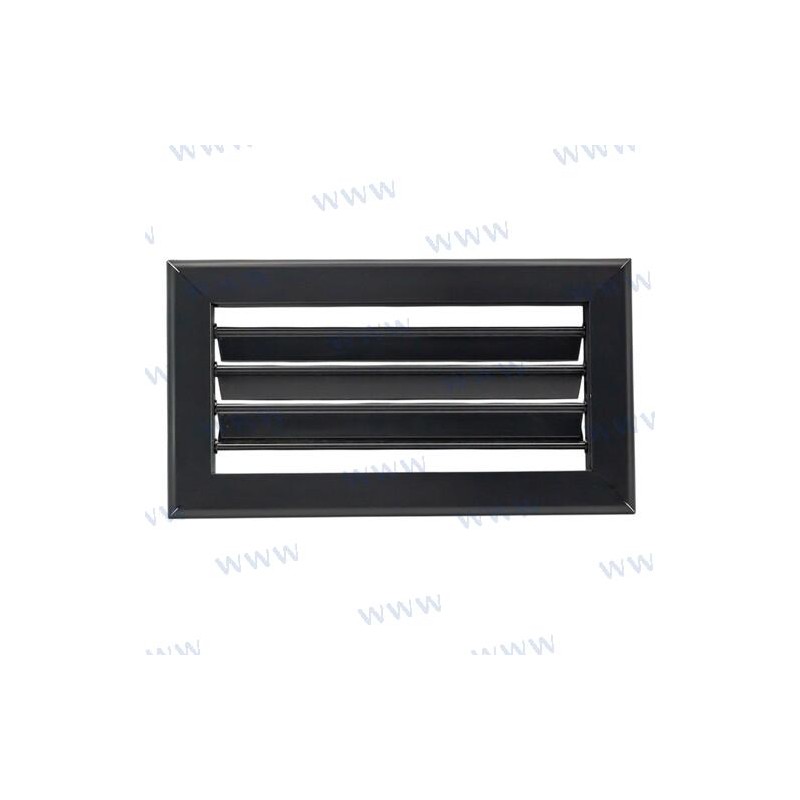 REJILLA ALU NEGRO MATE 12X4
