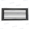 REJILLA ALU NEGRO MATE 12X5